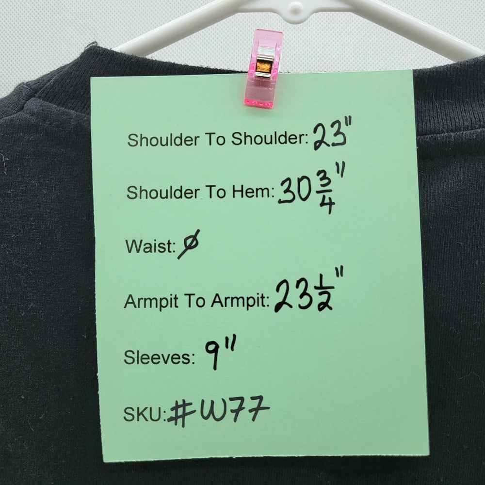 Vintage Hanes Men Size XL(46-48) Black T-Shirt - Picture 8 of 8